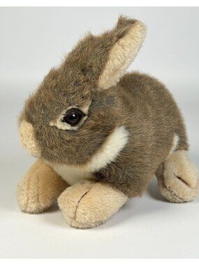 Nanco Cottontail Brown Bunny Rabbit Plush Stuffed Animal Toy 8" Long